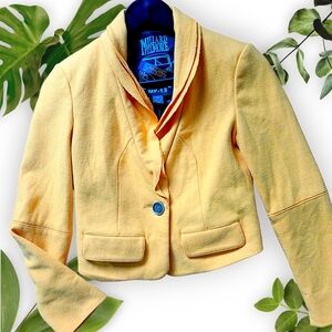 *As Is Wool Millard Fillmore Yellow Blazer, sz XS